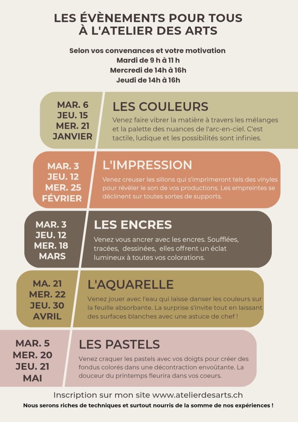 Atelier des arts 2026