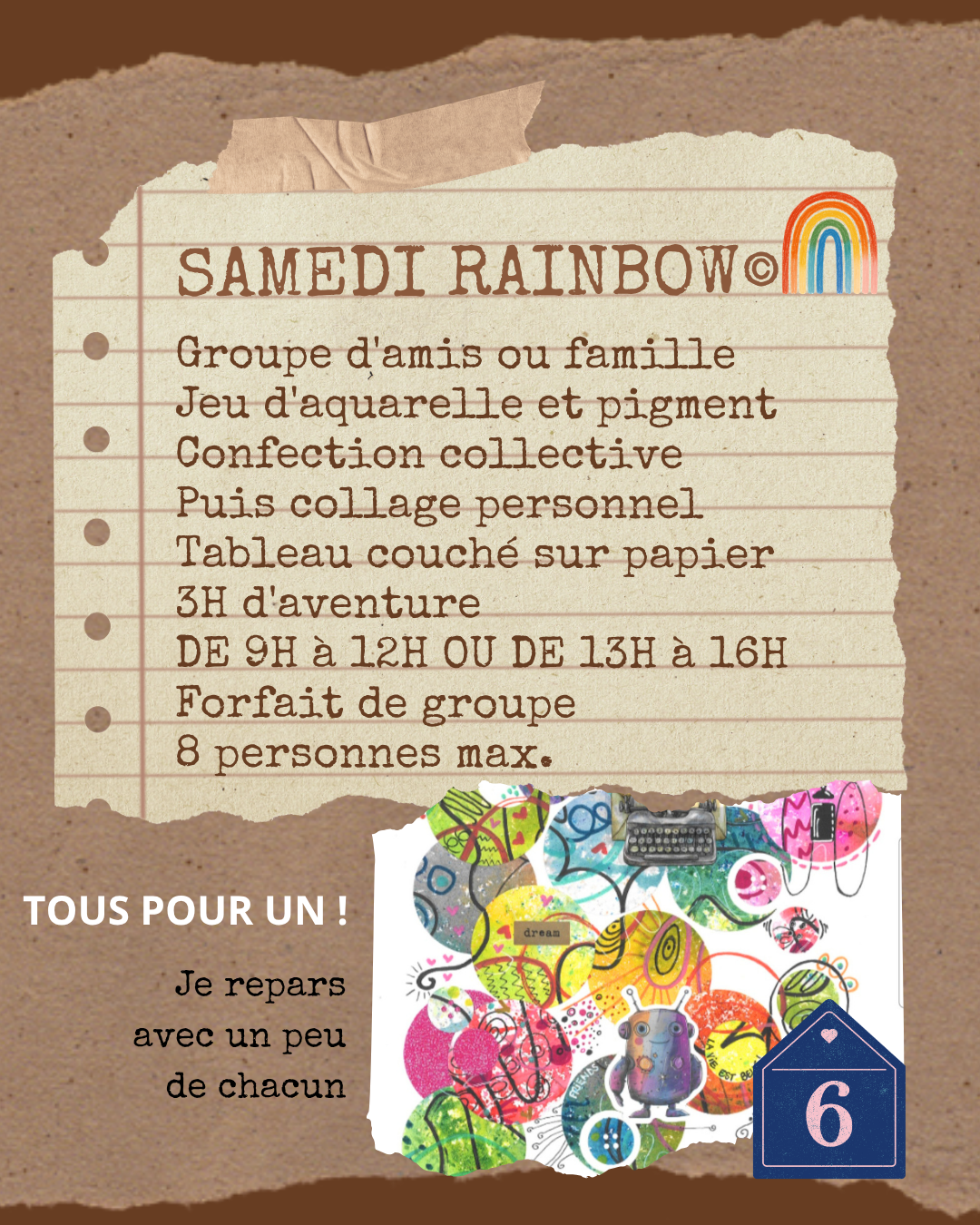 Samedi Rainbow - Atelier des Arts
